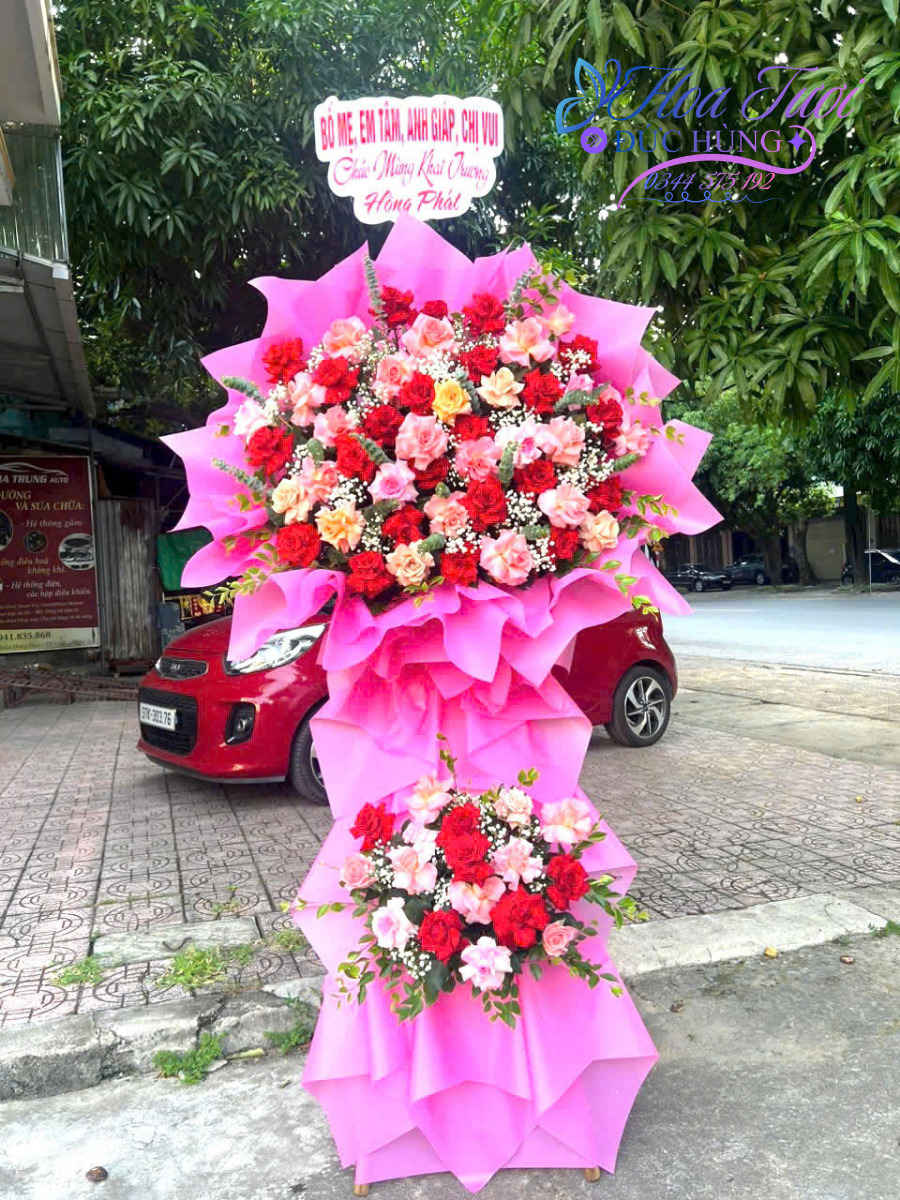 Kệ Hoa Khai Trương Đẹp